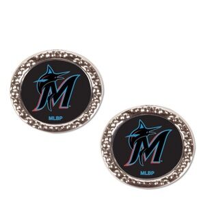 Miami Marlins WinCraft Round Team Post Ear